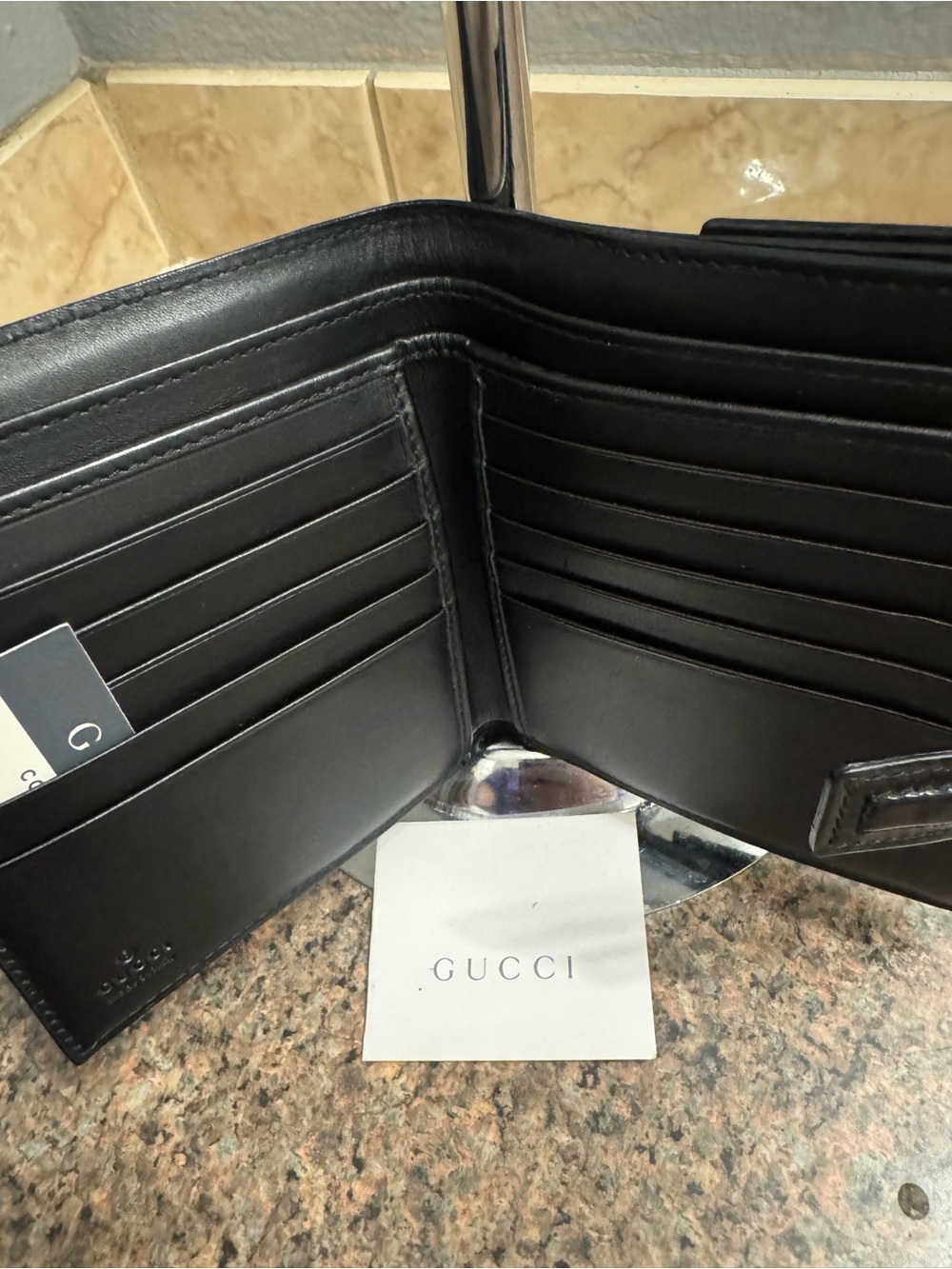 Gucci tom ford💎Patent Leather Compact Wallet with original care card pristine - Picture 9 of 9